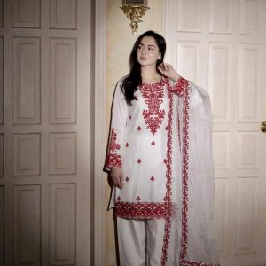 Embroidery Readymade Three Piece – Premium Luxury Blend Collection