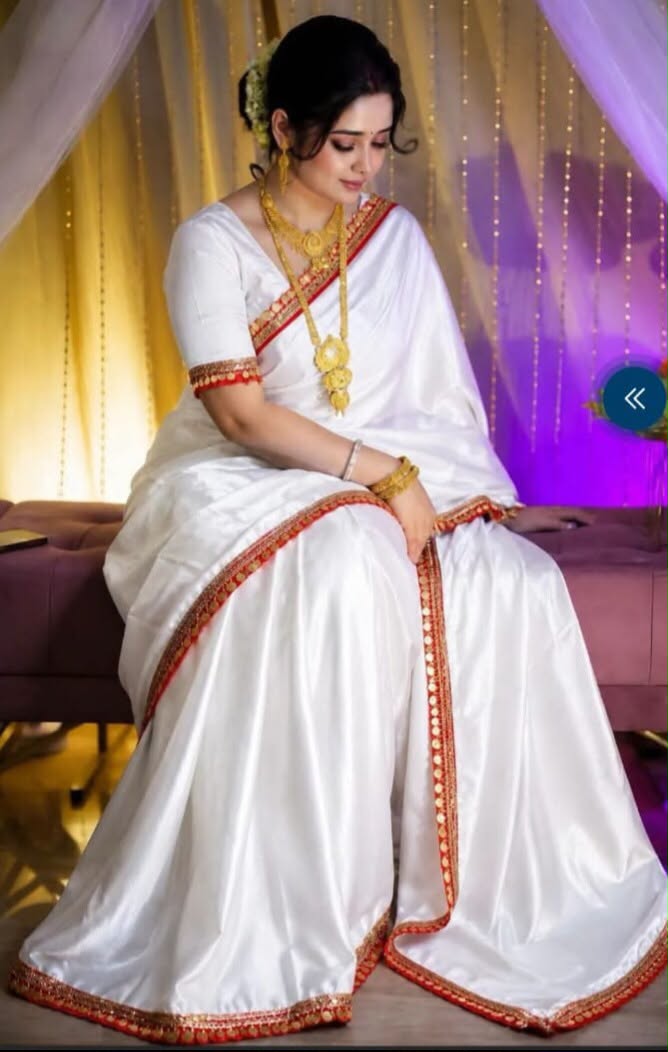 ইন্ডিয়ান টুবা লামা সিল্ক শাড়ি